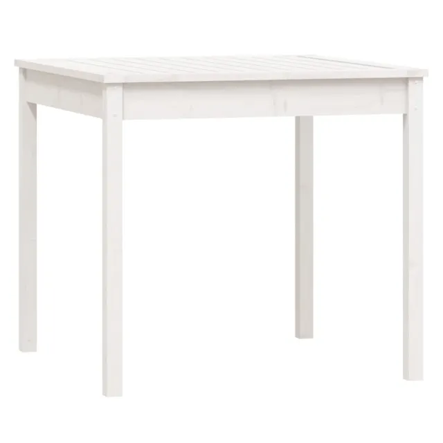 Ensemble de bistrot de jardin 3 pcs blanc bois de pin massif