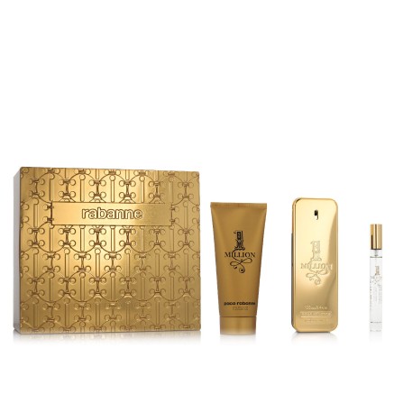 Men's Perfume Set Paco Rabanne 1 Million EDT 3 Pieces 2