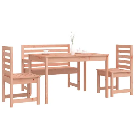 Ensemble à manger de jardin 4 pcs bois massif Douglas