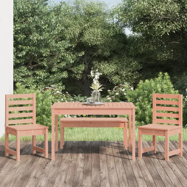 Ensemble à manger de jardin 4 pcs bois massif Douglas