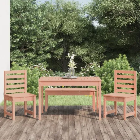 Ensemble à manger de jardin 4 pcs bois massif Douglas