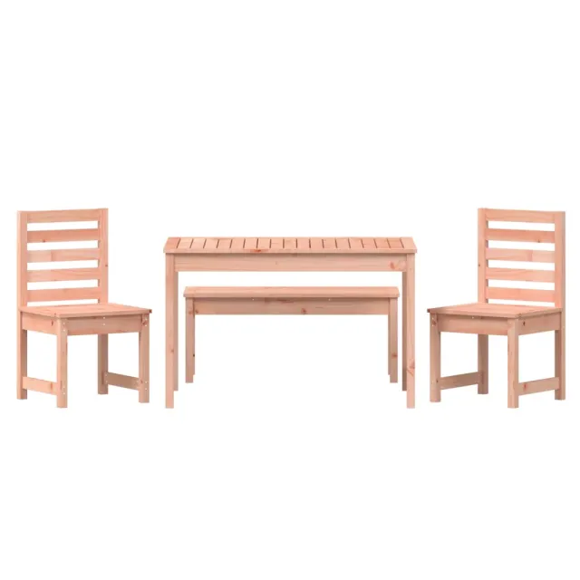 Ensemble à manger de jardin 4 pcs bois massif Douglas