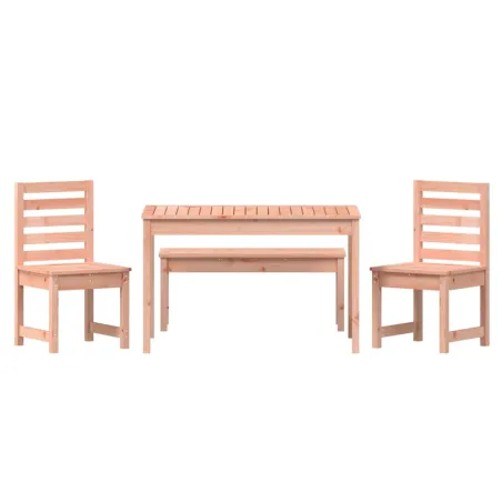 Ensemble à manger de jardin 4 pcs bois massif Douglas