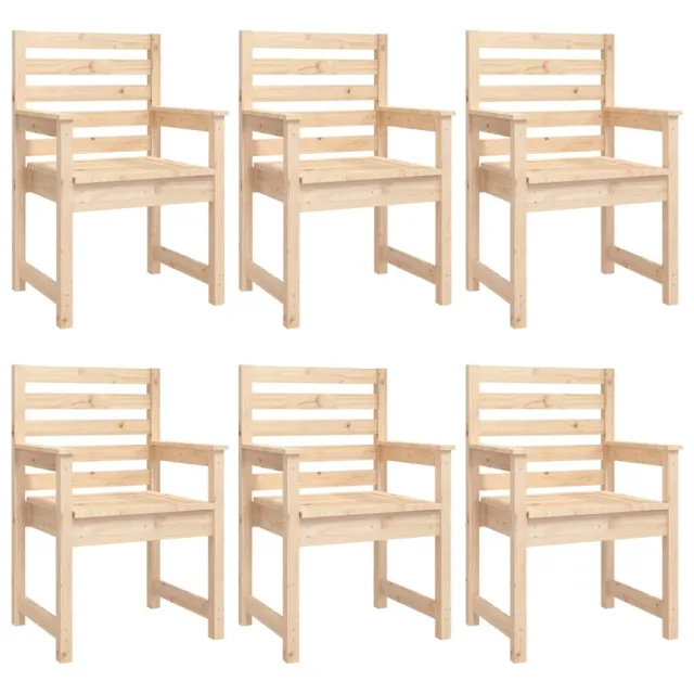 Ensemble à manger de jardin 7 pcs bois massif de pin