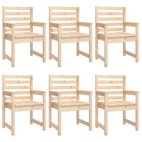 Ensemble à manger de jardin 7 pcs bois massif de pin