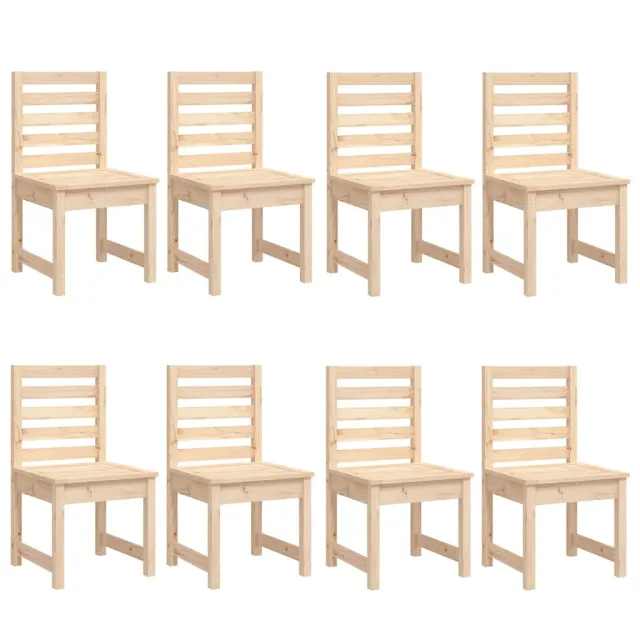 Ensemble à manger de jardin 11 pcs bois massif de pin