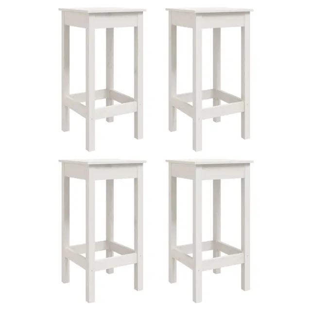 Ensemble de bar de jardin 5 pcs blanc bois massif de pin