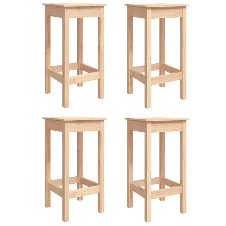 Ensemble de bar de jardin 5 pcs bois de pin massif