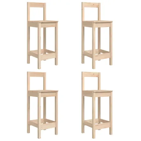 Ensemble de bar de jardin 5 pcs bois de pin massif