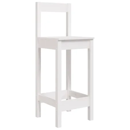 Ensemble de bar de jardin 5 pcs blanc bois massif de pin