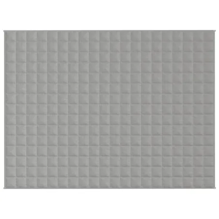 Couverture lestée Gris 152x203 cm 7 kg Tissu