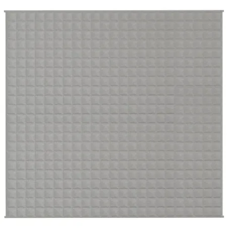 Couverture lestée Gris 220x230 cm 15 kg Tissu