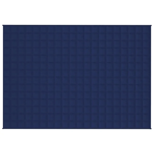 Couverture lestée Bleu 140x200 cm 6 kg Tissu
