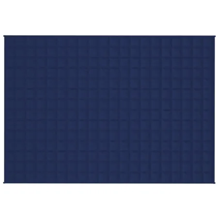 Couverture lestée Bleu 140x200 cm 6 kg Tissu