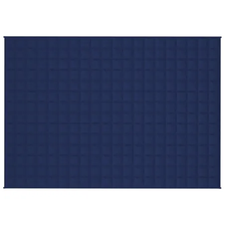 Couverture lestée Bleu 135x200 cm 10 kg Tissu