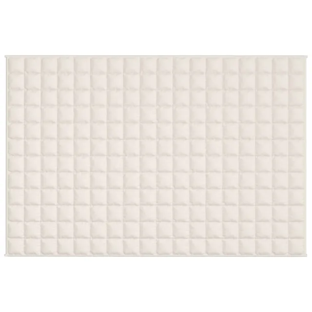 Couverture lestée Crème clair 122x183 cm 5 kg Tissu