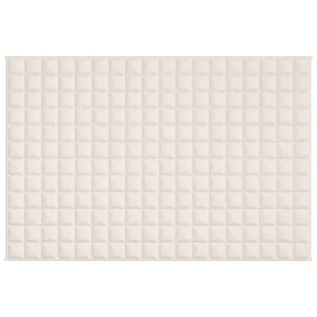 Couverture lestée Crème clair 122x183 cm 5 kg Tissu