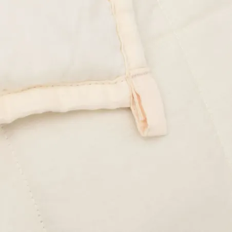 Couverture lestée Crème clair 122x183 cm 5 kg Tissu