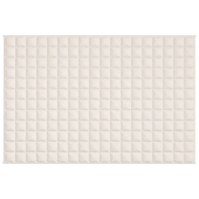 Couverture lestée Crème clair 122x183 cm 9 kg Tissu