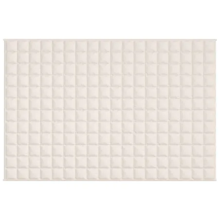 Couverture lestée Crème clair 122x183 cm 9 kg Tissu