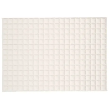 Couverture lestée Crème clair 135x200 cm 6 kg Tissu