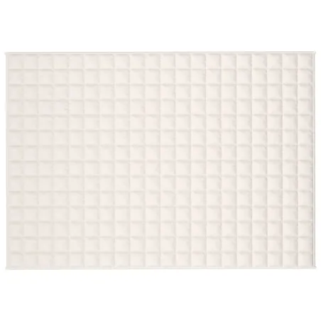 Couverture lestée Crème clair 135x200 cm 10 kg Tissu