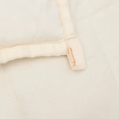 Couverture lestée Crème clair 137x200 cm 10 kg Tissu