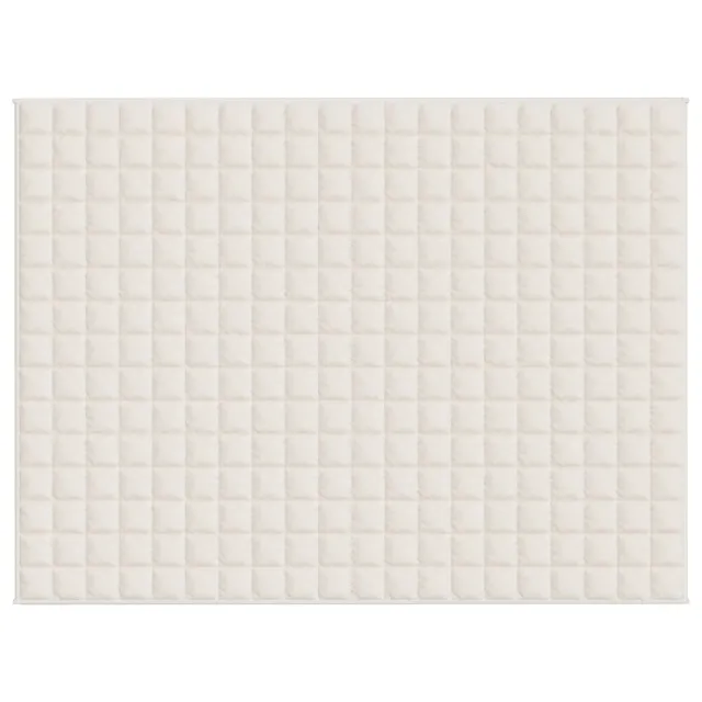 Couverture lestée Crème clair 152x203 cm 11 kg Tissu
