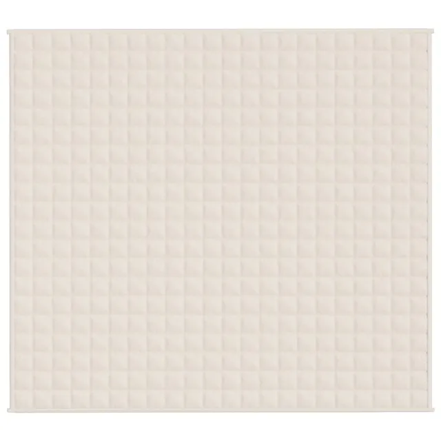 Couverture lestée Crème clair 200x230 cm 9 kg Tissu
