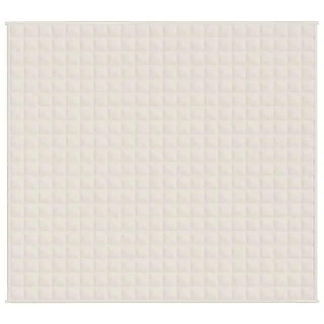 Couverture lestée Crème clair 200x220 cm 13 kg Tissu