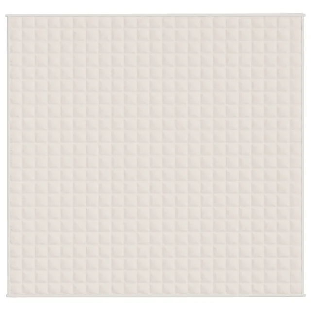 Couverture lestée Crème clair 220x230 cm 15 kg Tissu