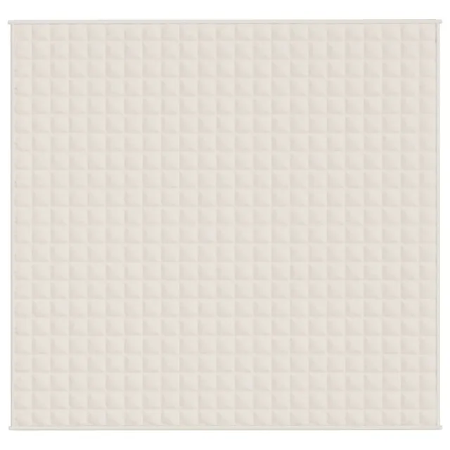 Couverture lestée Crème clair 220x240 cm 15 kg Tissu