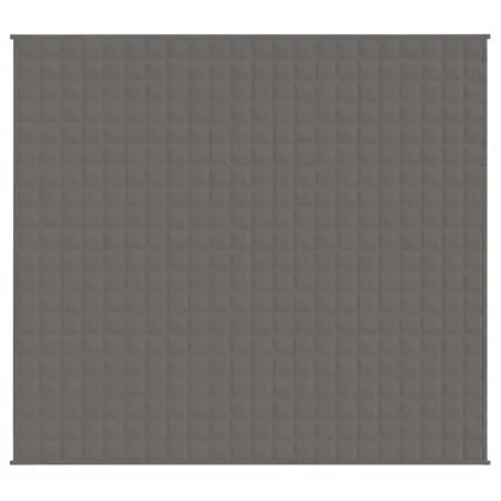 Couverture lestée Gris 200x220 cm 9 kg Tissu