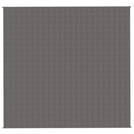 Couverture lestée Gris 220x240 cm 11 kg Tissu