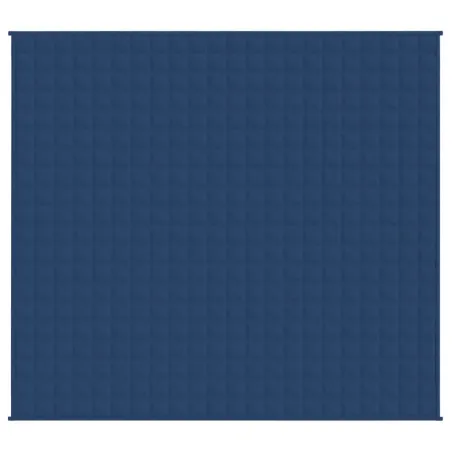Couverture lestée Bleu 220x230 cm 11 kg Tissu