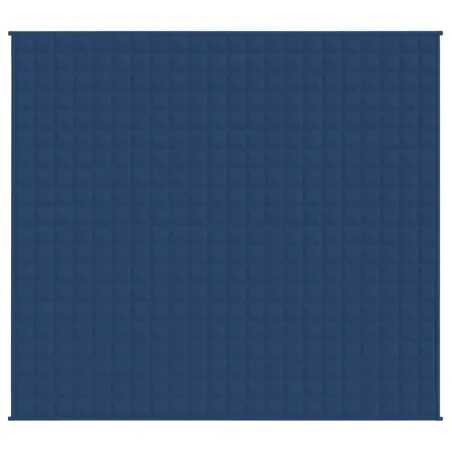 Couverture lestée Bleu 220x240 cm 11 kg Tissu