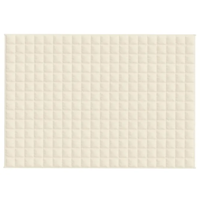 Couverture lestée Crème clair 135x200 cm 6 kg Tissu