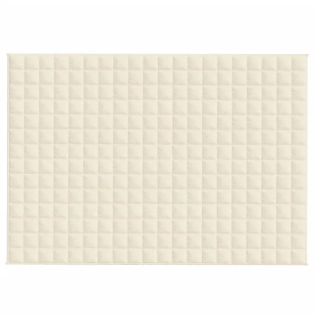 Couverture lestée Crème clair 140x200 cm 10 kg Tissu