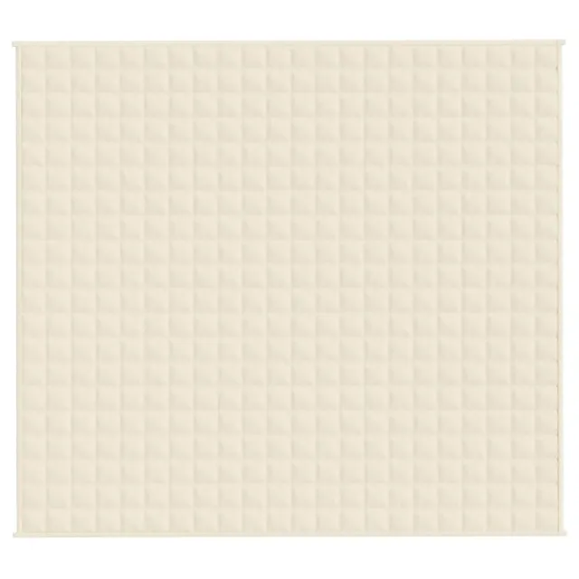 Couverture lestée Crème clair 200x220 cm 9 kg Tissu