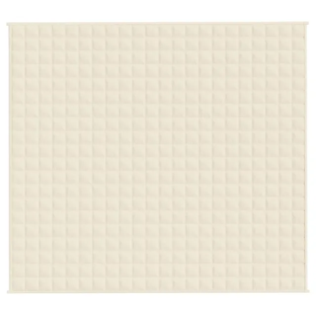 Couverture lestée Crème clair 200x230 cm 9 kg Tissu