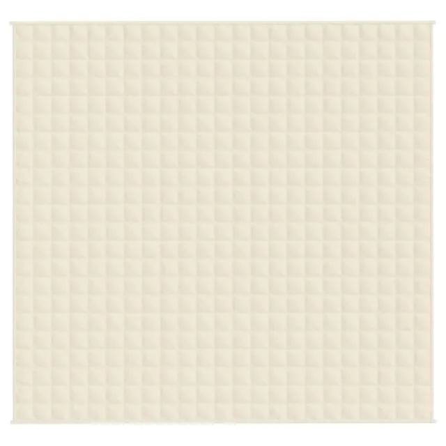 Couverture lestée Crème clair 220x230 cm 15 kg Tissu