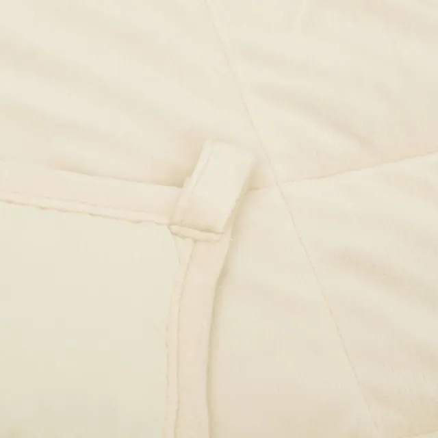 Couverture lestée Crème clair 220x230 cm 15 kg Tissu