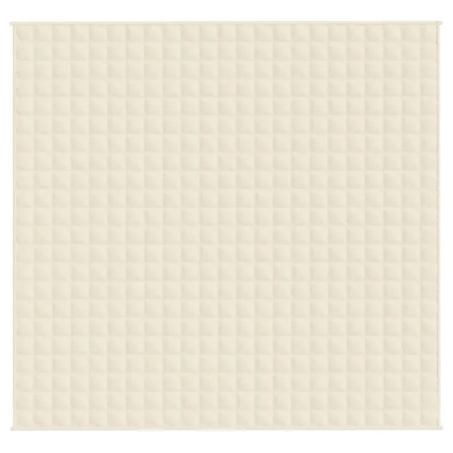 Couverture lestée Crème clair 220x240 cm 15 kg Tissu