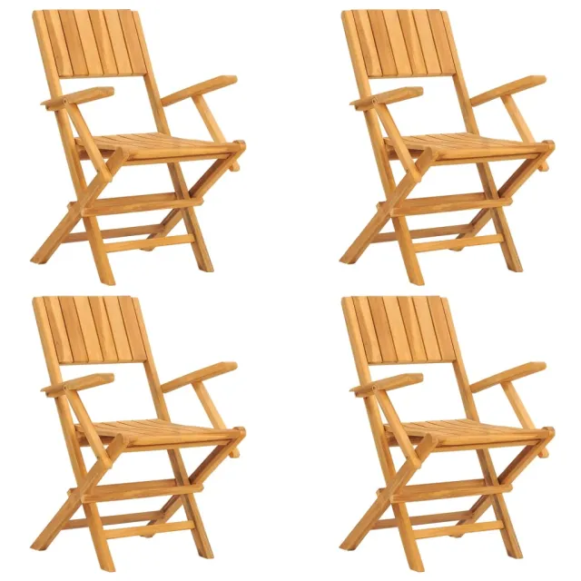 Ensemble à manger de jardin 5 pcs Bois de teck massif