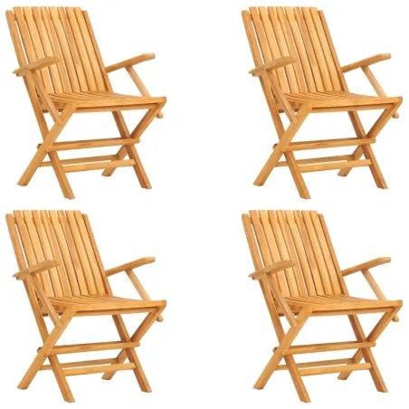 Ensemble à manger de jardin 5 pcs Bois de teck massif