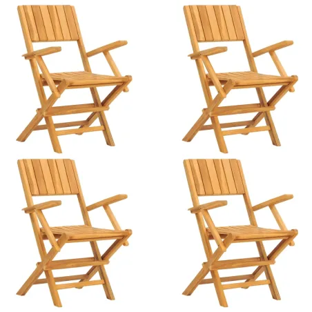 Ensemble à manger de jardin 5 pcs Bois de teck massif