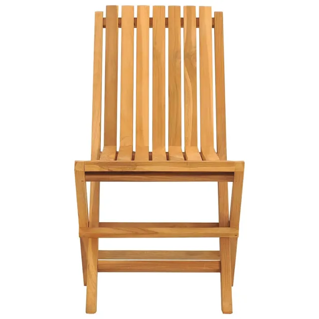 Chaises de jardin pliantes lot de 6 47x47x89cm bois massif teck