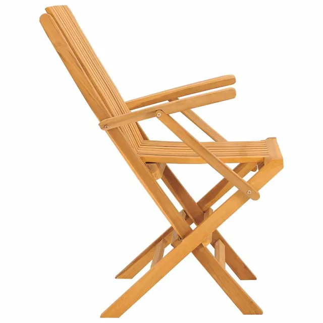 Chaises de jardin pliantes lot de 4 61x67x90cm bois massif teck