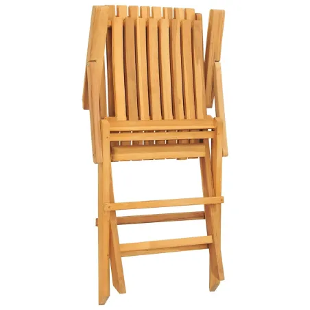Chaises de jardin pliantes lot de 6 61x67x90cm bois massif teck