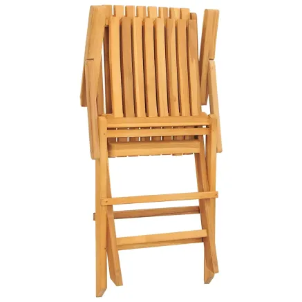 Chaises de jardin pliantes lot de 8 61x67x90cm bois massif teck 2
